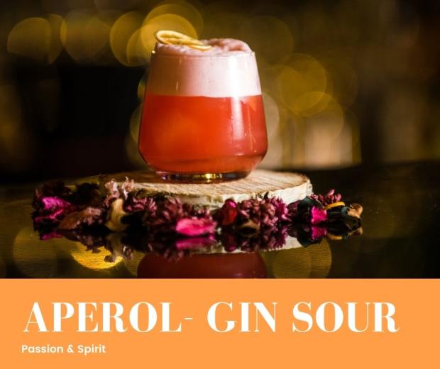 Legjobb Aperolos koktél | Aperol Gin Sour | Passion and Spirit